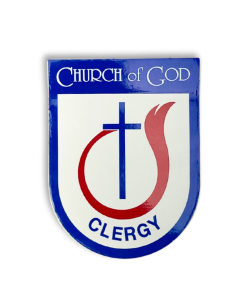 COG Blue & White Static Cling Shield (Clergy)