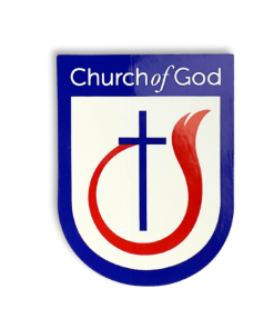 COG Blue & White Vinyl Shield Sticker