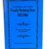 Family Training Hour Record Book
