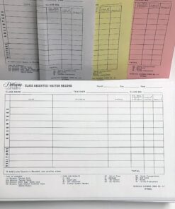 Absentee Visitor Record Triplicate