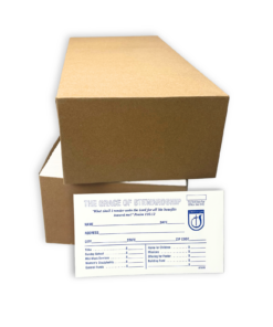 Tithe Envelopes Logo Blue and White