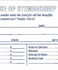 Alternative view of Tithe Envelopes Logo Blue and White