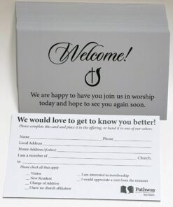 Visitor's Welcome Card (pack of 50)