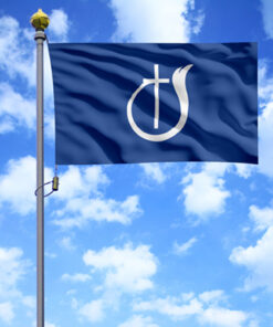 COG Flag Double Sided Cross & Flame