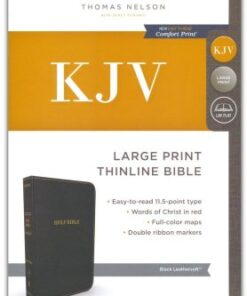 Alternative view of Bible KJV Thinline Large Print Imitation Leather Black