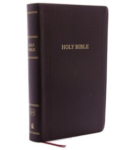 Bible KJV Reference Personal Size Bonded Leather Burgundy Index