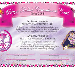 Little Sweethearts Prayer Mother Commitment Card