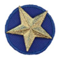 Fabric Circle Disc (Blue)