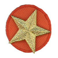 Fabric Circle Disc (Orange)