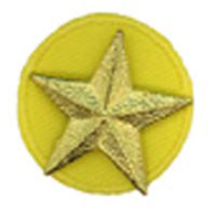 Fabric Circle Disc (Yellow)
