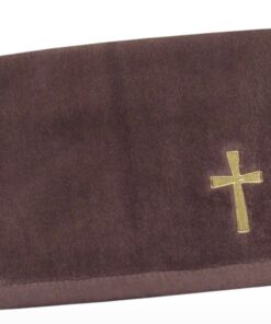 Pastor Towel - Cross (Burgundy)