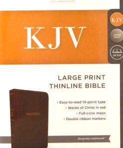 Bible KJV Thinline Imt Lth Burg LP