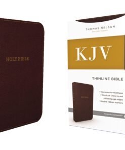 Bible KJV Thinline Imt Lth Burgundy