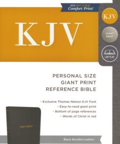 Bible KJV Ref Personal Imt Lth Blk Giant Print