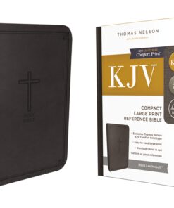 Bible KJV Ref Compact Imt Lth Blk LP