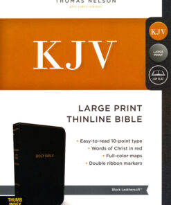 Bible KJV Thinline Imt Lth Blk LP Index