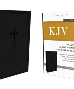 Bible KJV Thinline Imt Lth Blk LP
