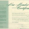 New Member Instruction Certificate