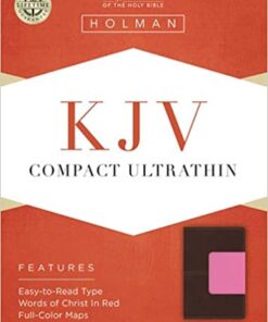 Bible KJV Compact Ultrathin Imitation Leather Brown/Pink