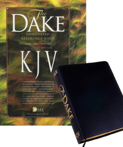 KJV Dake Ref Blk Bnd Lth