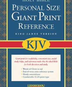 Bible KJV Personal Size, Giant Print. Imitation Black Leather