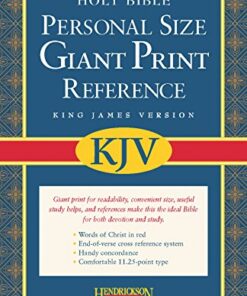 Bible KJV Personal Size Giant Print Imitation Leather Burgundy