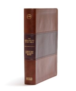 Bible CSB Apologetics Study Mahogany Lth Tch Index