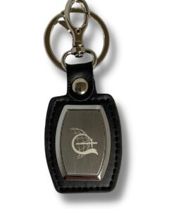 COG Keychain Black Leatherette