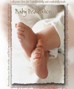 Baby Dedication Certificate (pack of 6), Baby Feet