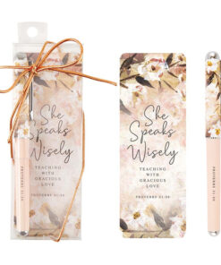 Pen W/Bookmark-She Speaks Wisely