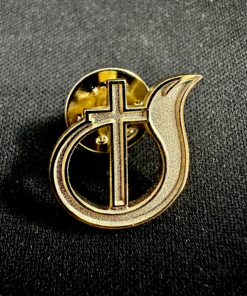 COG Pin Cross & Flame