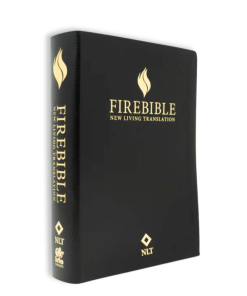 FireBible NLT - Black Leather